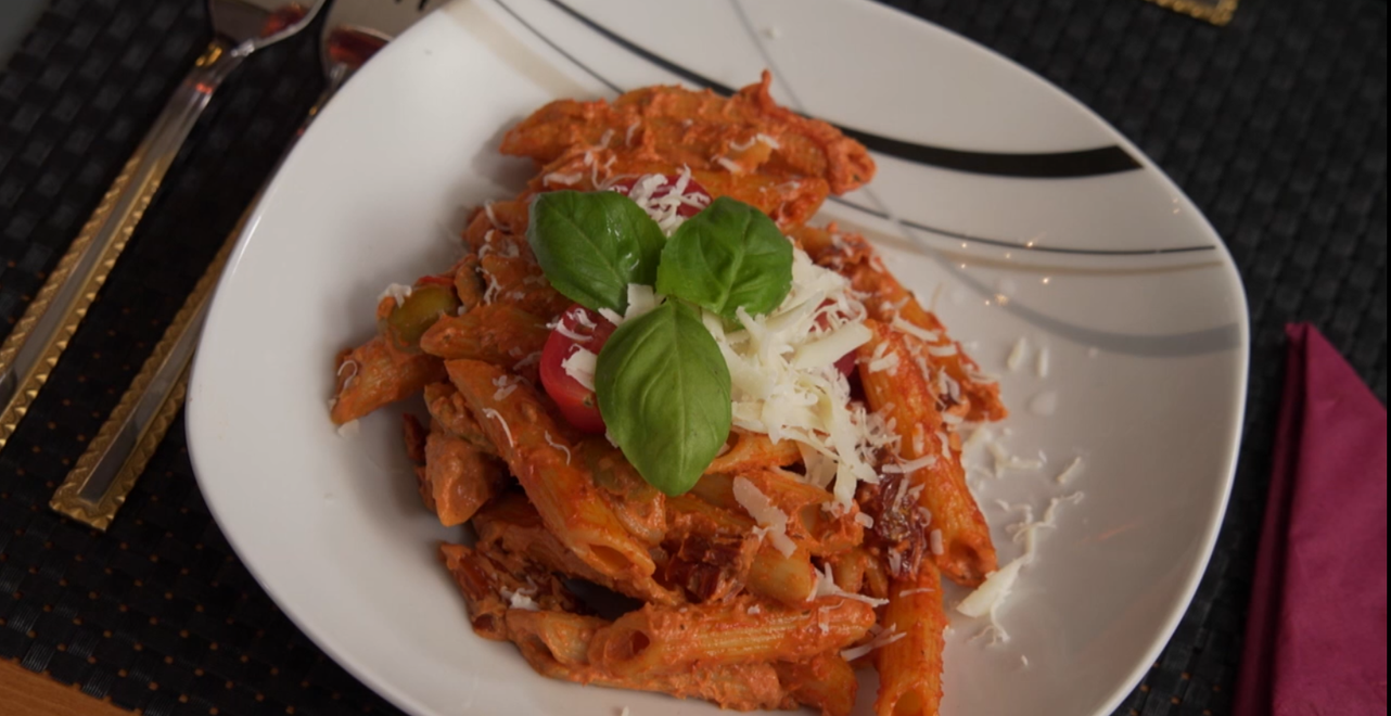 Hlavné jedlo: Trúbky na červeno