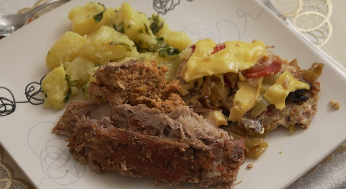 Hlavné jedlo: Krk a bok