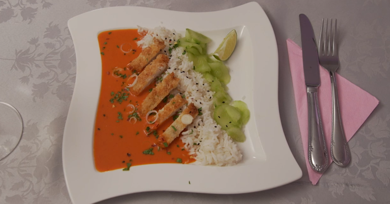 Hlavné jedlo: Žltá na tanieri