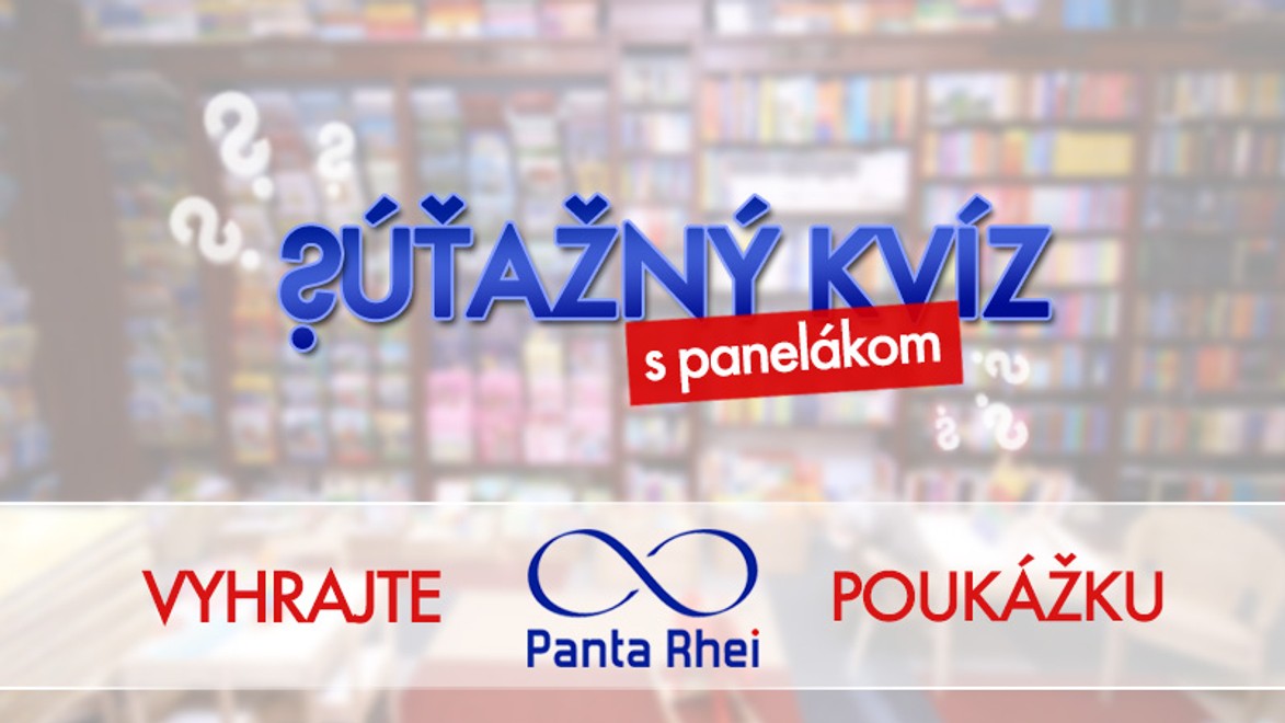 Panelákový kvíz s PANTA RHEI: Súťažte a vyhrajte poukážku na nákup kníh!
