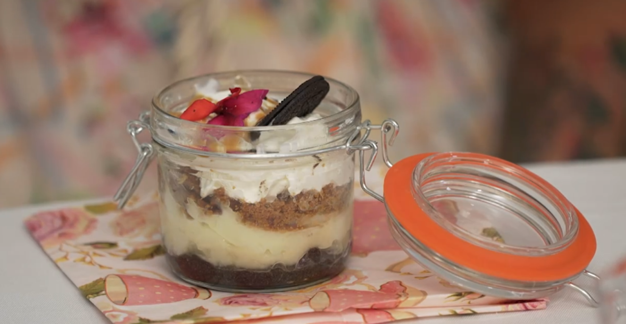 Dezert: Opica v pohári