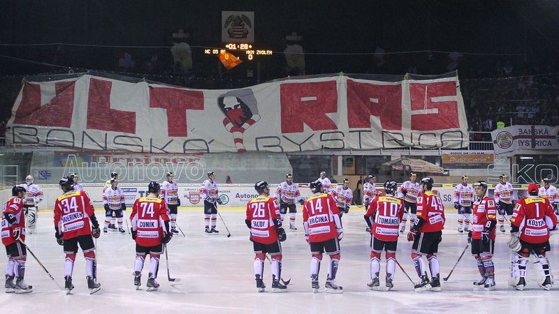 ultras bystrica pred zapasom so Zvolenom